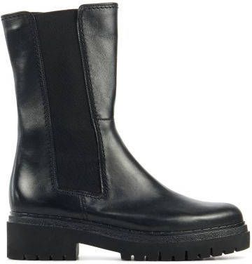 Gabor Vrouwen Leren Chelsea boots / Laarzen / Damesschoenen 72.871 led Zwart  - Schoenen.nl