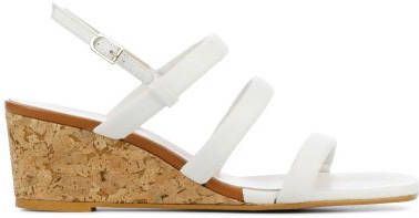 Mace Vrouwen Leren Sandalen / Damesschoenen M1078 Wit - Schoenen.nl