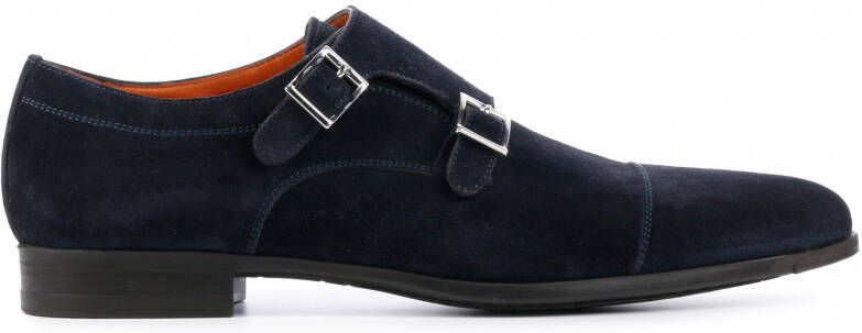 Santoni Blauwe Gespschoenen Blue Heren
