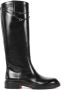 SANTONI Hoge Laarzen Dames 70569 Maat: 39 Materiaal: Leer Kleur: Zwart - Thumbnail 2