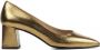 Stefano Lauran Dames Pumps Damesschoenen Leer Blokhak hoogte S3076 Goud - Thumbnail 2