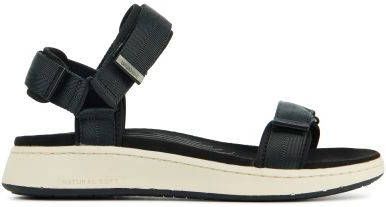 Woden Vrouwen Textiel Sandalen / Damesschoenen Line Zwart - Schoenen.nl