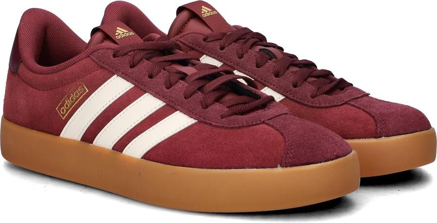 Adidas Sportswear VL Court 3.0 suede sneakers donkerrood wit - Foto 7