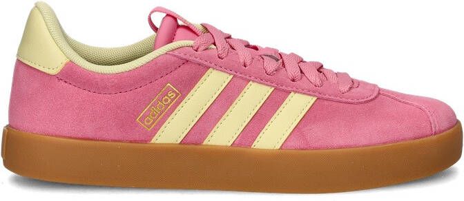 Adidas VL Court Base dames sneakers roze geel