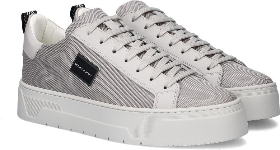 Antony Morato Metal Bold heren sneaker Licht grijs - Foto 4