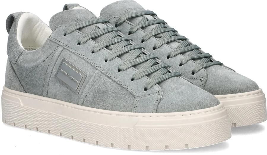 Antony Morato MMFW01880 LE300005 4087 Sneakers Blauw Suede Heren Blauw Grijs - Foto 4