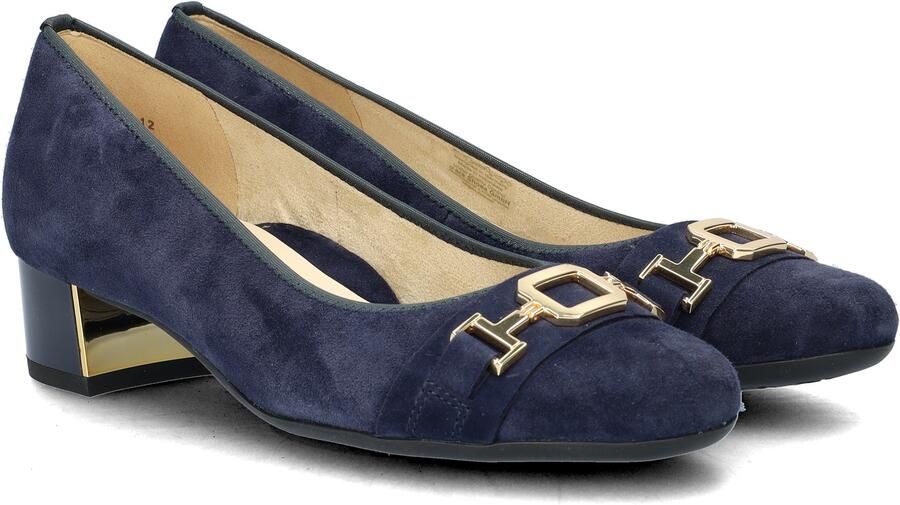 Ara Blauwe Suède Pumps met Uitneembaar Voetbed - Foto 5