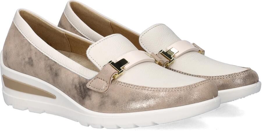 Ara -Dames off-white ecru parel ballerina's & mocassins - Foto 3