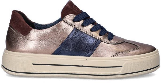 Ara Plateausneakers CANBERRA Plateau sneaker veterschoen in metallic look H-wijdte