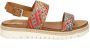 Ara leren sandalen cognac multi - Thumbnail 2