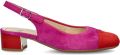 Ara Nizza 2.0 suède slingback pumps roze rood - Roze
