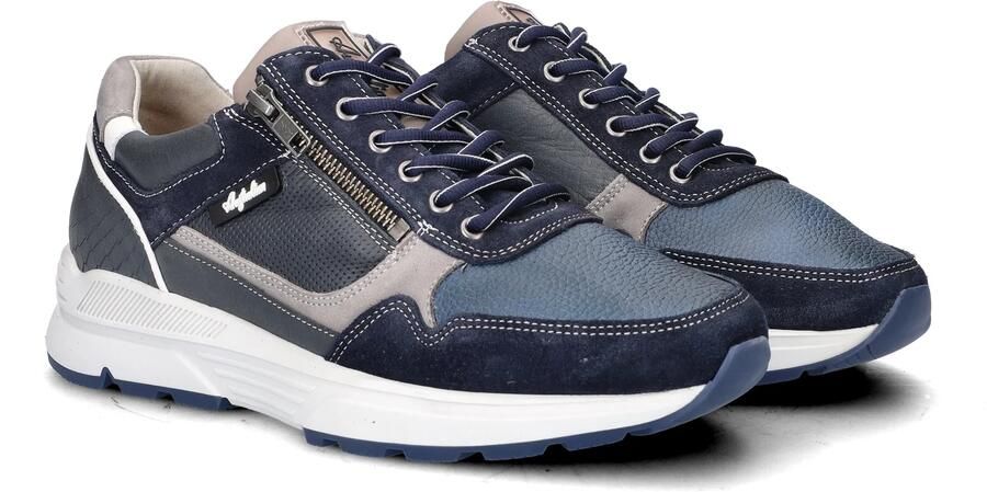 Australian Connery Heren Sneaker 15.1646.02-SO2 Blauw Grijs Wijdte H - Foto 9