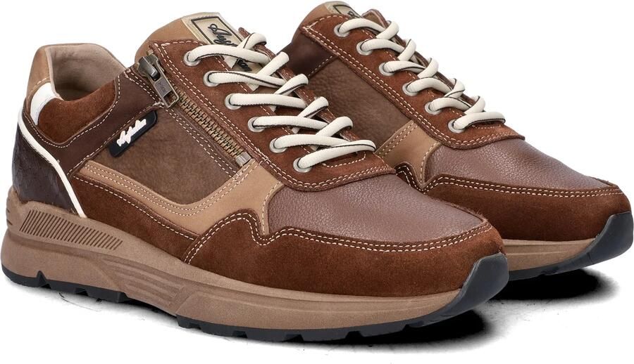 Australian Connery K D12 Brown Taupe Sneakers Bruin Taupe Leer en Suede Heren Bruin Taupe - Foto 4