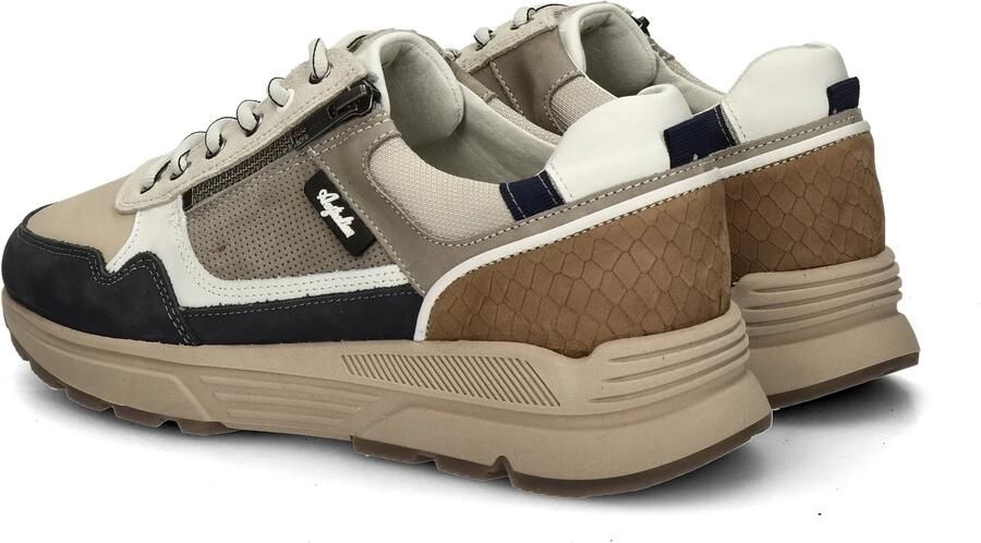 Australian Sneaker Connery Wijdte K 15.1682.03-L68 Taupe Beige Combi - Foto 6