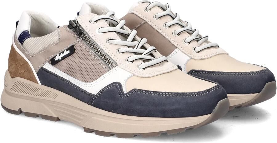 Australian Sneaker Connery Wijdte H 15.1682.06-L68 Taupe Beige Combi - Foto 5