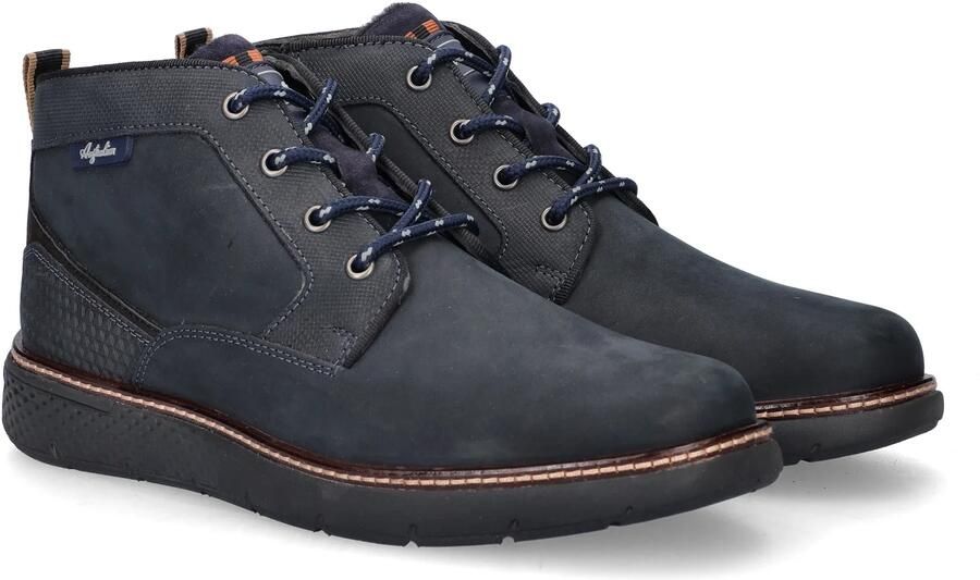 Australian Daryl S00 Blue Veterschoenen Halfhoog Blauw Nubuck Heren Basisinformatie Blauw - Foto 2