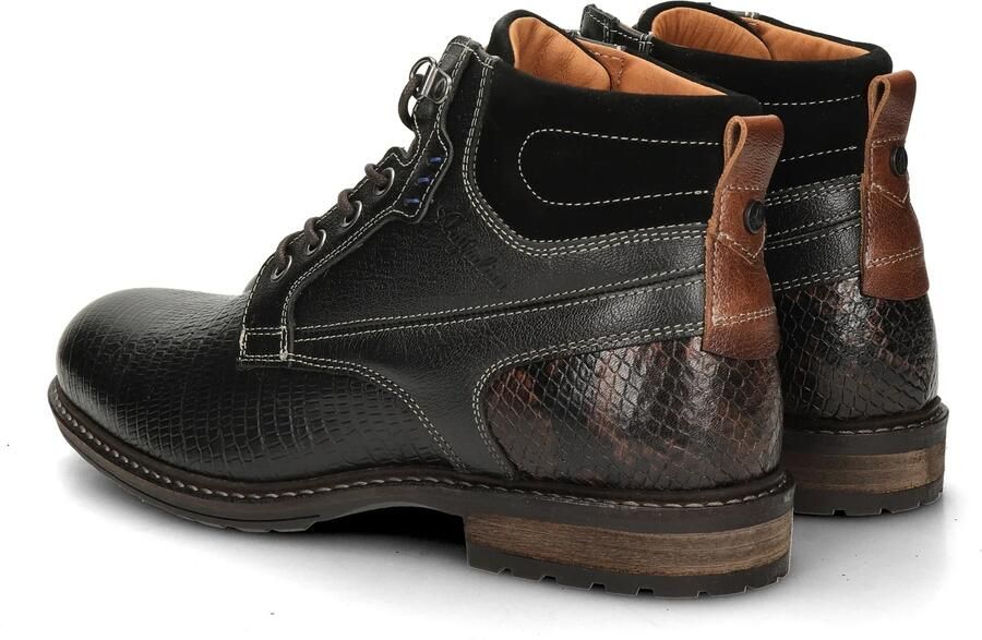 Australian Footwear Zwarte Australian Veterschoenen Rick Leather - Foto 3