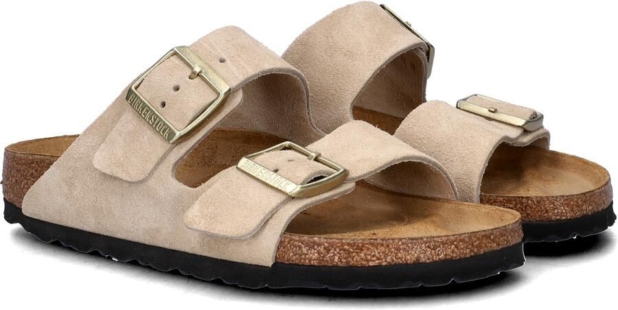 BIRKENSTOCK Slippers Dames Arizona Dames Maat: 42 Materiaal: Suède Kleur: Beige - Foto 10