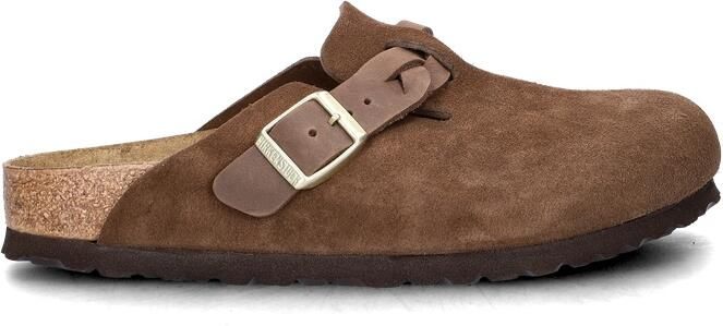 BIRKENSTOCK Instappers Dames Boston Braided Maat: 43 Materiaal: Suède Kleur: Bruin - Foto 7