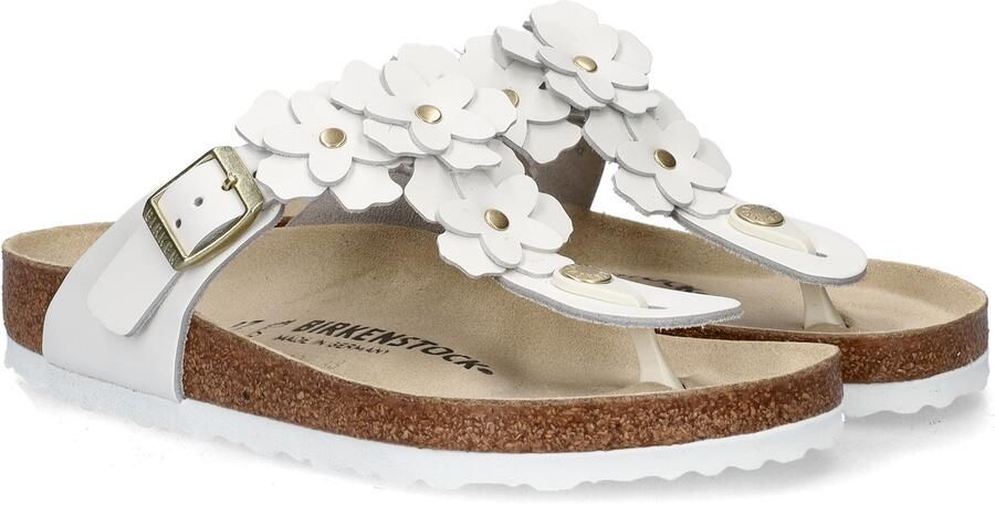 Birkenstock Gizeh Flower dames slipper Wit - Foto 3