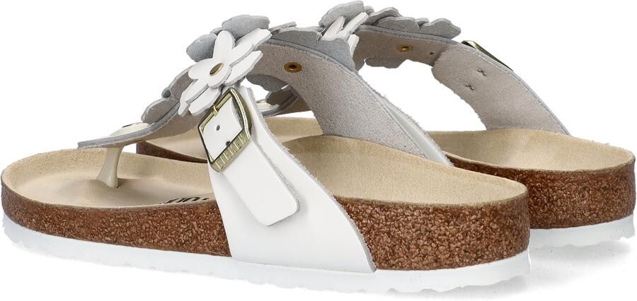 Birkenstock Gizeh Flower dames slipper Wit - Foto 4