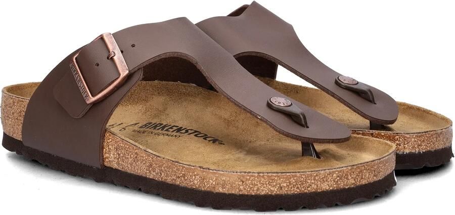 Birkenstock Ramses Habana regular Birko-Flor Nubuck Heren Teenslipper Nubuck Brown - Foto 11