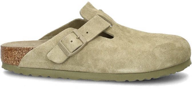 Birkenstock Suede Leather Boston Platte Schoenen Green - Foto 8