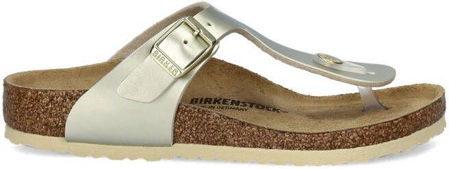 Birkenstock Meisjes Sandalen Gizeh Kids BS Electric Metallic Gold(narrow) Goud