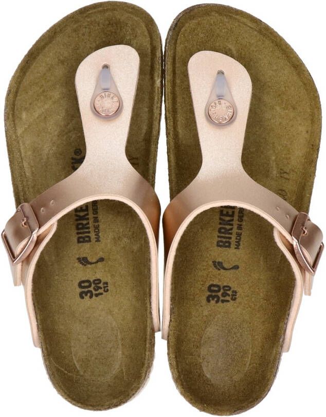 Birkenstock Gizeh Kids Slippers Electric Metallic Copper Regular fit | Goud | Imitatieleer - Foto 10