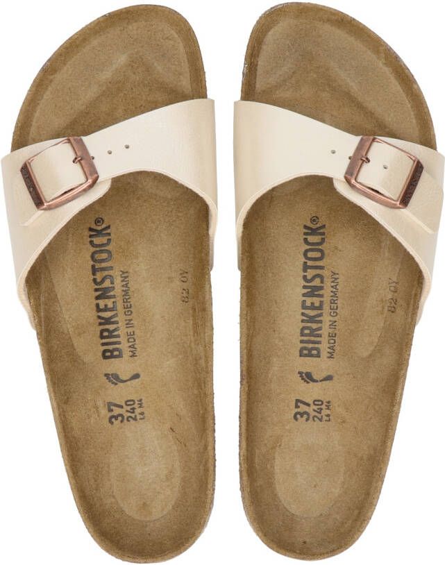 Birkenstock Madrid slippers ecru goud - Foto 3