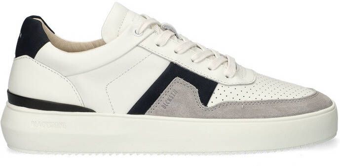 Blackstone MARBLE COLTON DG513 White Dark Blue Sneaker (low) Heren White