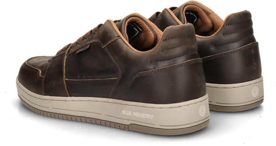 Blue Industry Sunday Cup donkerbruine leren heren sneakers - Foto 5