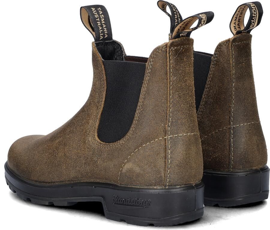 Blundstone Chelsea Laarzen Loop in Stijl met Dark Olive Breast Beatle El Side Boot Input Crust Green Unisex - Foto 15