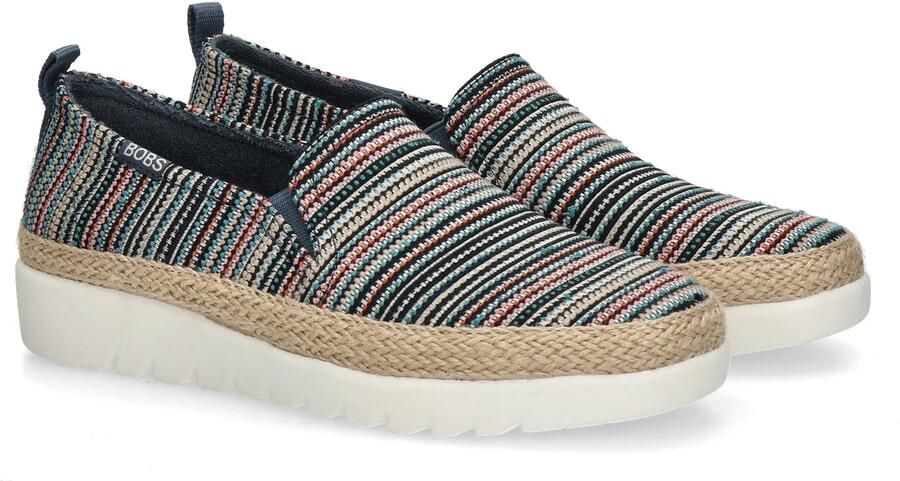 Bobs Flexpadrille dames espadrille Blauw multi - Foto 3