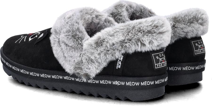 Bobs Hands Free Slip-In Cozy Kiss Meow dames pantoffel Zwart - Foto 4