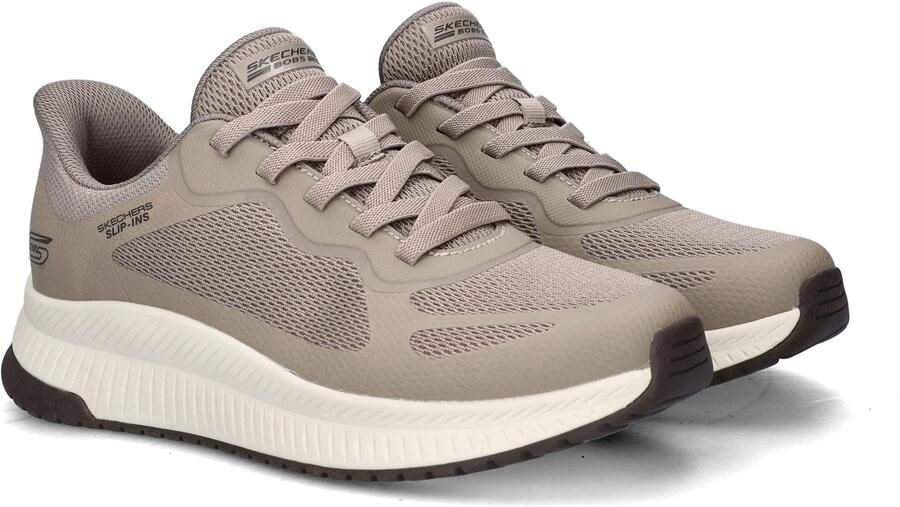 Skechers Slip-ins: BOBS Squad 4 heren sneakers taupe Beige Extra comfort Memory Foam - Foto 5