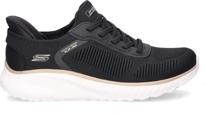 Skechers Slip-ins: BOBS Sport Wide Fit dames sneakers zwart wit Extra comfort Memory Foam - Foto 2