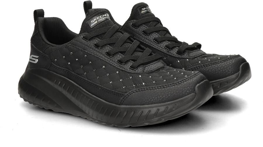 Bobs Skechers Sport Squad Chaos Cozy Fit Crystal Rain dames sneaker Zwart - Foto 4