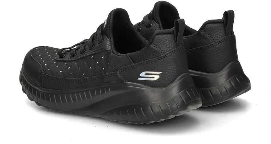 Bobs Skechers Sport Squad Chaos Cozy Fit Crystal Rain dames sneaker Zwart - Foto 5