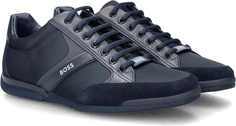 Hugo Boss Lage Sneakers Saturn Lowp Blue Heren - Foto 6