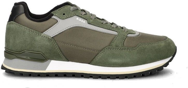 BOSS Lage Sneakers Heren Parkour-l_runn Maat: 41 Materiaal: Suède Kleur: Groen - Foto 4