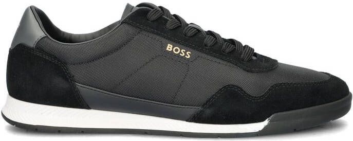 Boss Sneakers met labeldetails model 'Titanium'