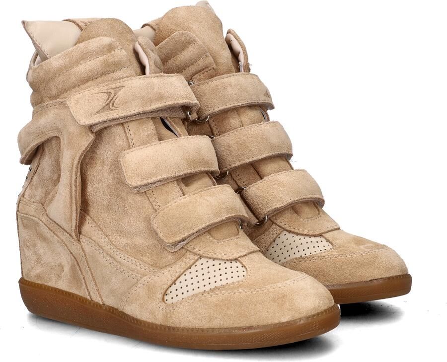 Bronx dames sneaker sleehak Jae-yy triple strap suede beige - Foto 8