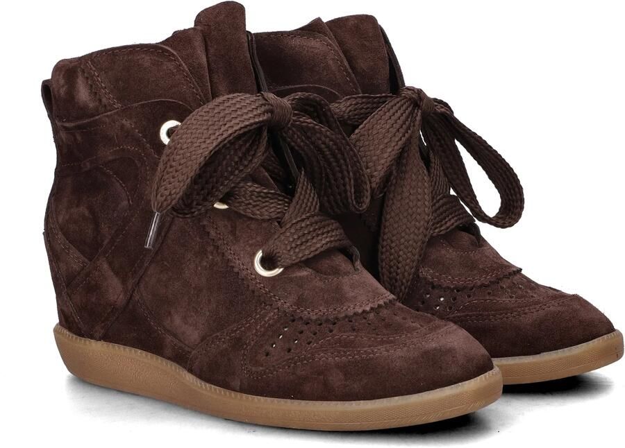 Bronx dames sneaker sleehak Jae-yy suede bruin - Foto 4