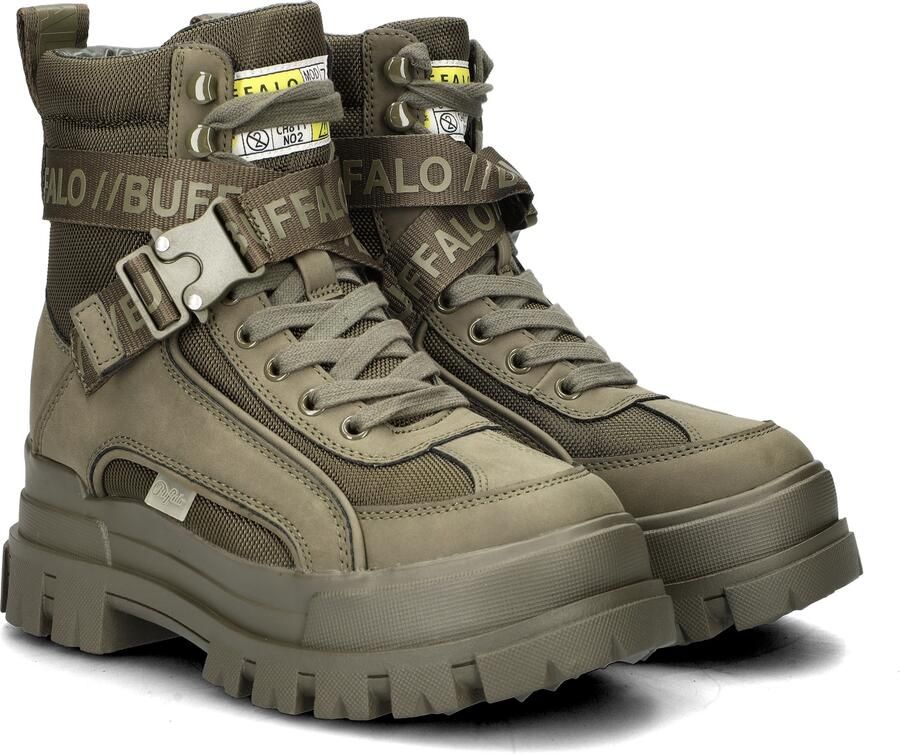 Buffalo Aspha Com1 Laceup Mid Fashion sneakers Schoenen khaki maat: 41 beschikbare maaten:36 37 38 39 40 41 - Foto 2