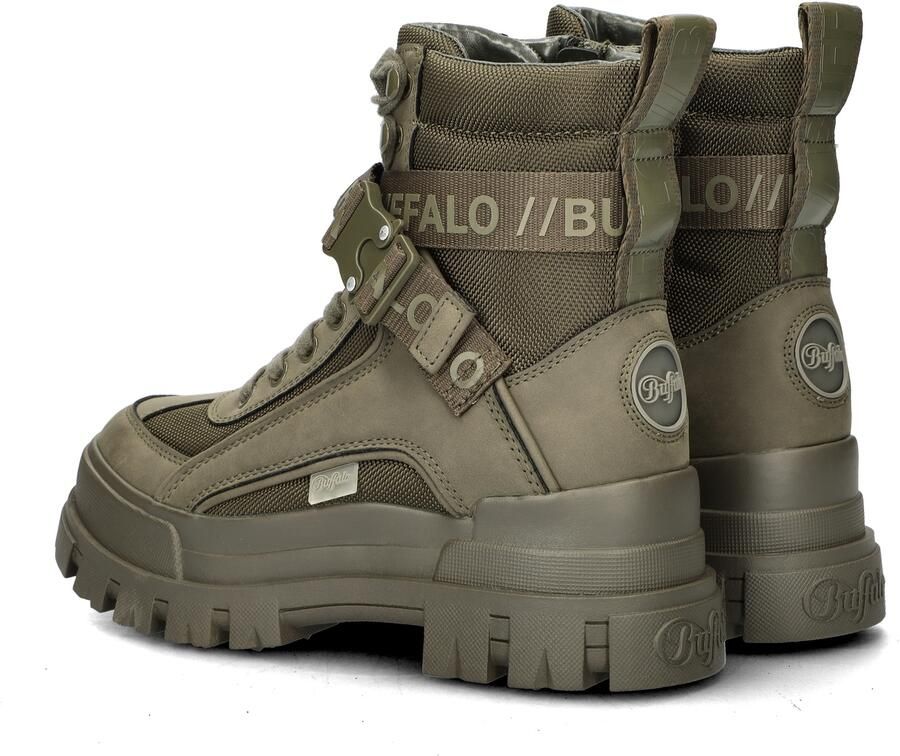 Buffalo Aspha Com1 Laceup Mid Fashion sneakers Schoenen khaki maat: 41 beschikbare maaten:36 37 38 39 40 41 - Foto 3