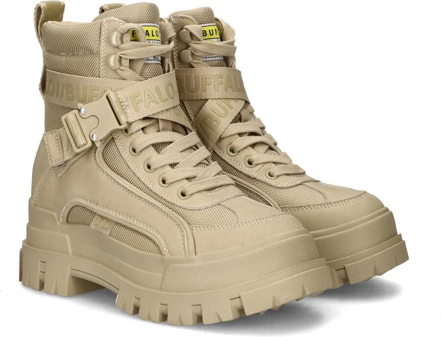 Buffalo Winterlaarzen Aspha Com1 Vegan Veterenkellaars plateaubots met binnenzijde ritssluiting - Foto 3