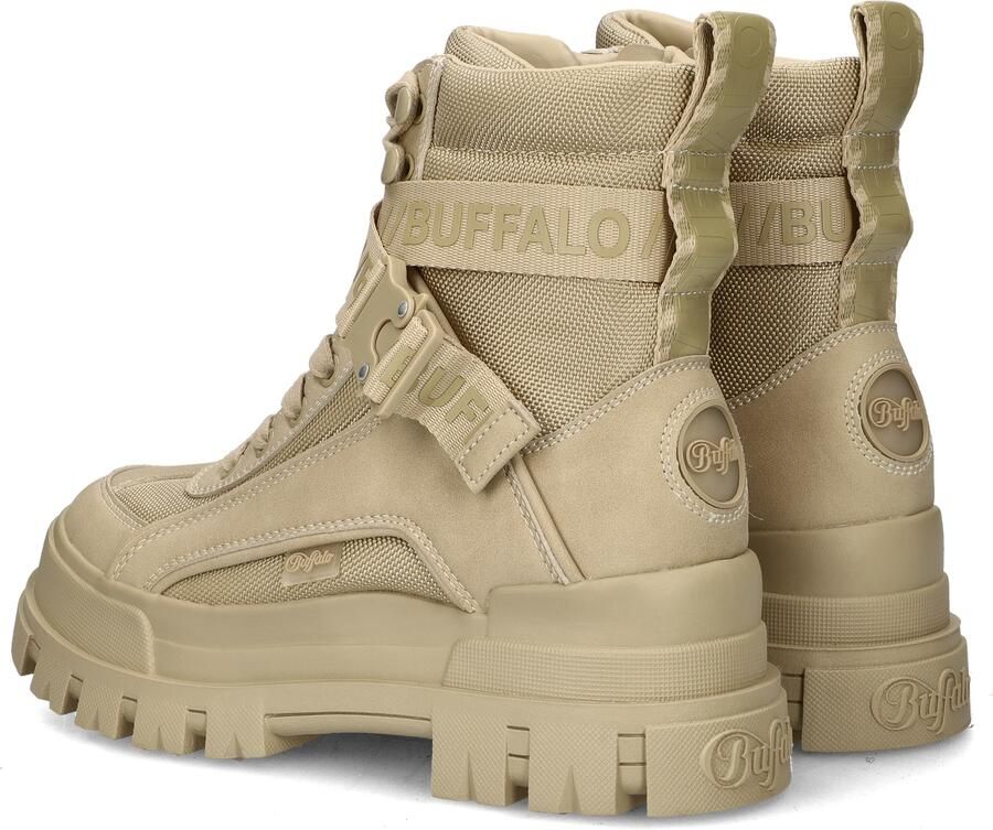 Buffalo Winterlaarzen Aspha Com1 Vegan Veterenkellaars plateaubots met binnenzijde ritssluiting - Foto 4