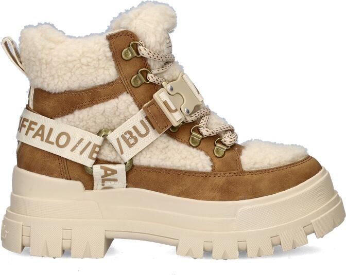 Buffalo Aspha Combat Mid Warm dames veterboot Beige multi - Foto 4