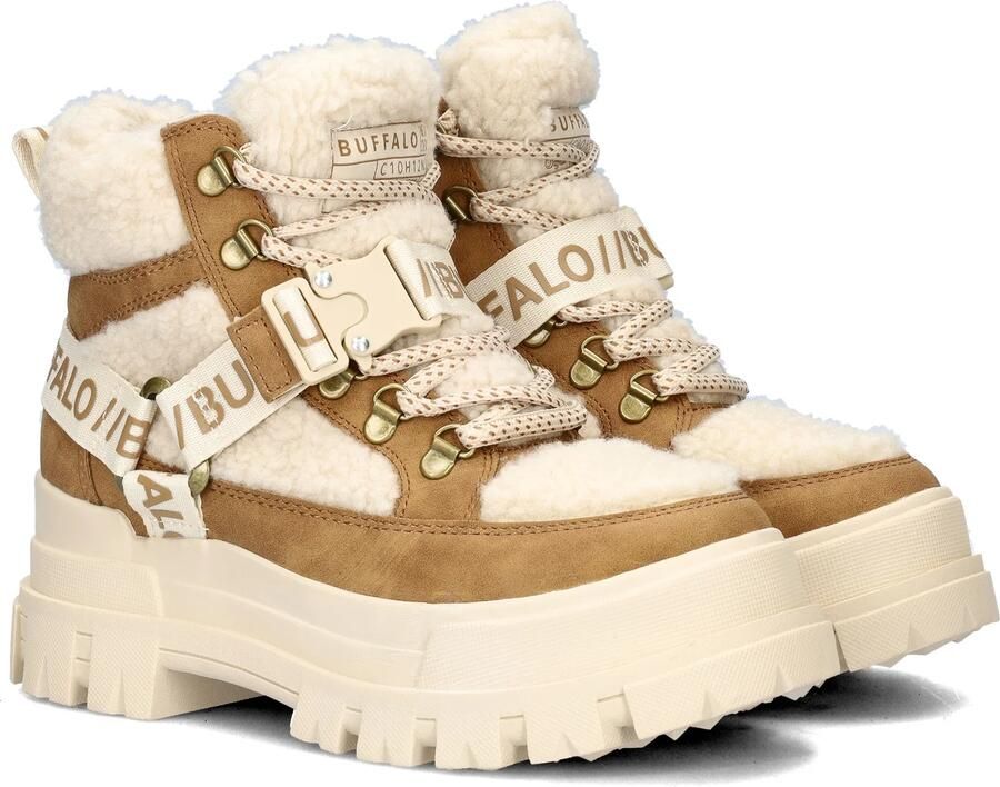 Buffalo Aspha Combat Mid Warm dames veterboot Beige multi - Foto 6